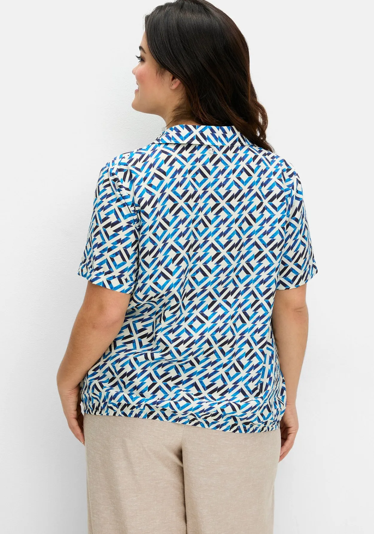Tunika mit Grafikprint und Gummizugbund<sheego Discount
