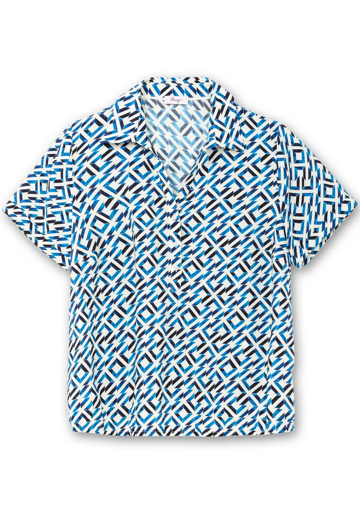 Tunika mit Grafikprint und Gummizugbund<sheego Discount