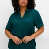 Tunika mit Hemdkragen und Gummizugbund<sheego Fashion