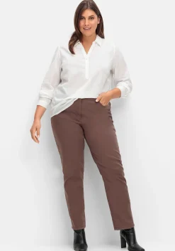 Tunika mit Hemdkragen und kurzer Knopfleiste<sheego Fashion