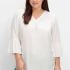 Tunika mit 3/4-langen Volantärmeln<sheego Sale