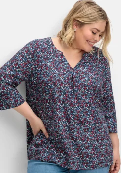 Tunika mit Minimal-Alloverprint<sheego Sale
