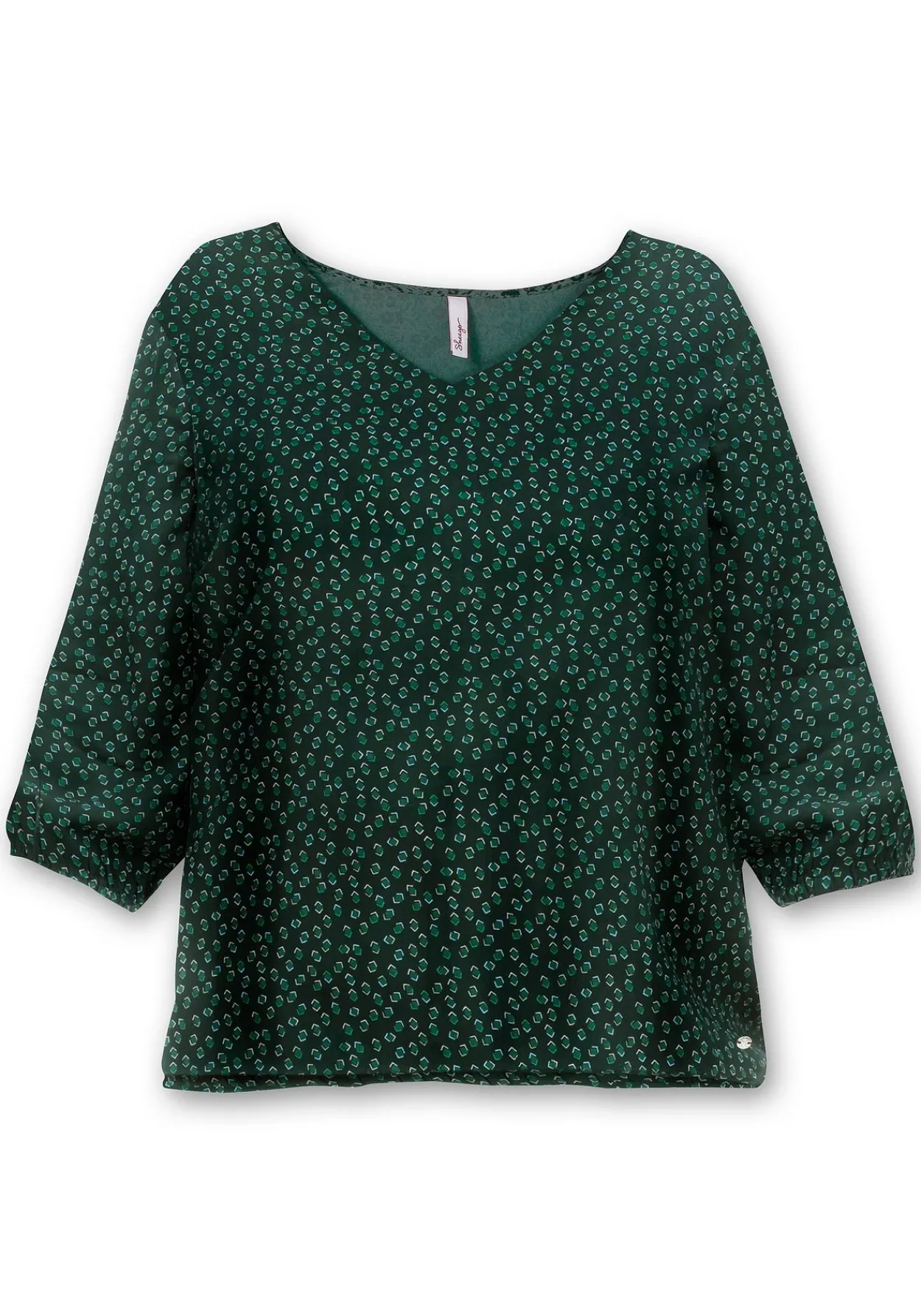 Tunika mit Minimalprint und Saum-Gummizug<sheego Sale