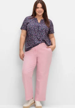 Tunika mit Minimalprint und kurzen Ärmeln<sheego Hot