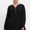 Tunika mit Pailletten am V-Ausschnitt<sheego Sale