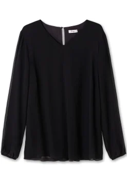 Tunika mit transparenter Spitze am Ärmel<sheego Outlet