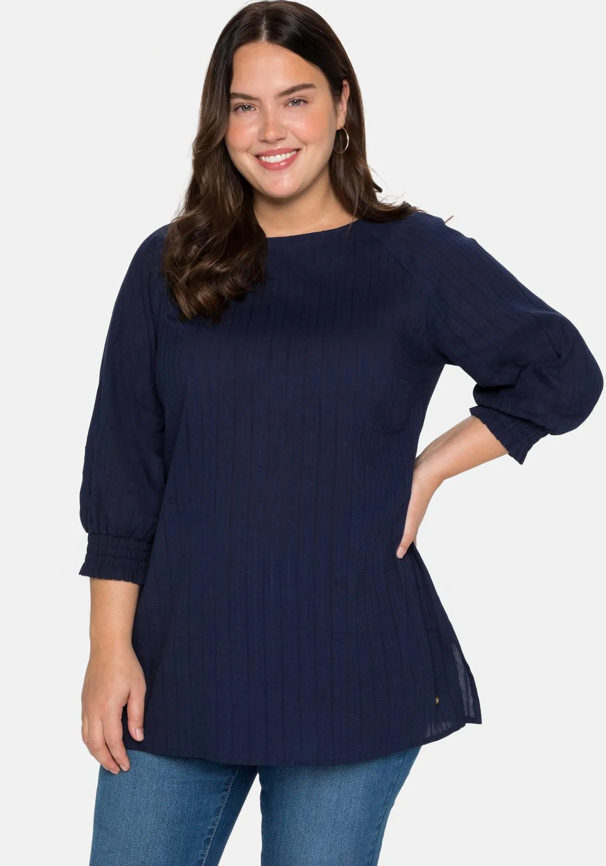 Tunika mit U-Boot-Ausschnitt, in Strukturqualität<sheego Discount