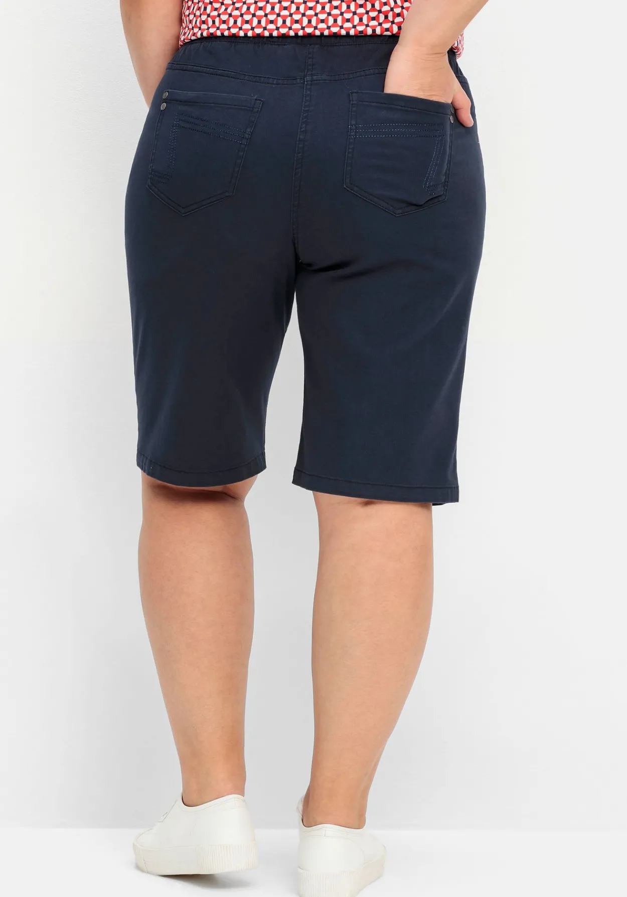 Twill-Bermudas in 5-Pocket-Form, mit Gummizugbund<sheego Best