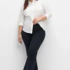 Twillhose in Bootcutform mit Shaping-Einsatz<sheego Fashion