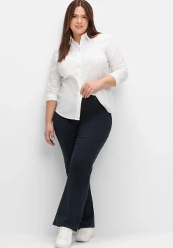 Twillhose in Bootcutform mit Shaping-Einsatz<sheego Fashion