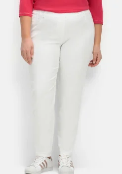 Twillhose mit Schlupfbund, in schmaler Beinform<sheego Sale
