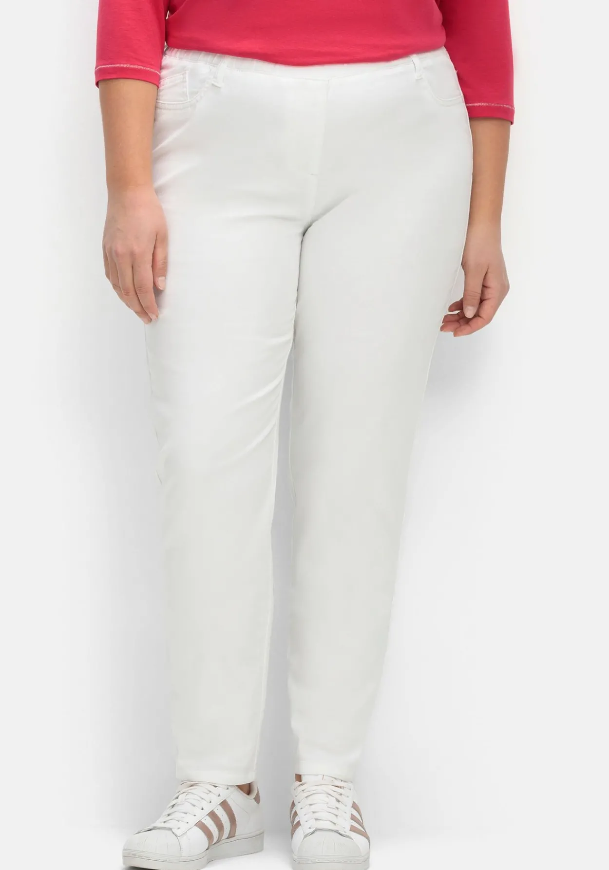 Twillhose mit Schlupfbund, in schmaler Beinform<sheego Sale