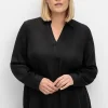 Twill-Tunika mit Hemdkragen und Kellerfalte hinten<sheego Sale