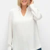 Twill-Tunika mit Hemdkragen und Kellerfalte hinten<sheego Sale