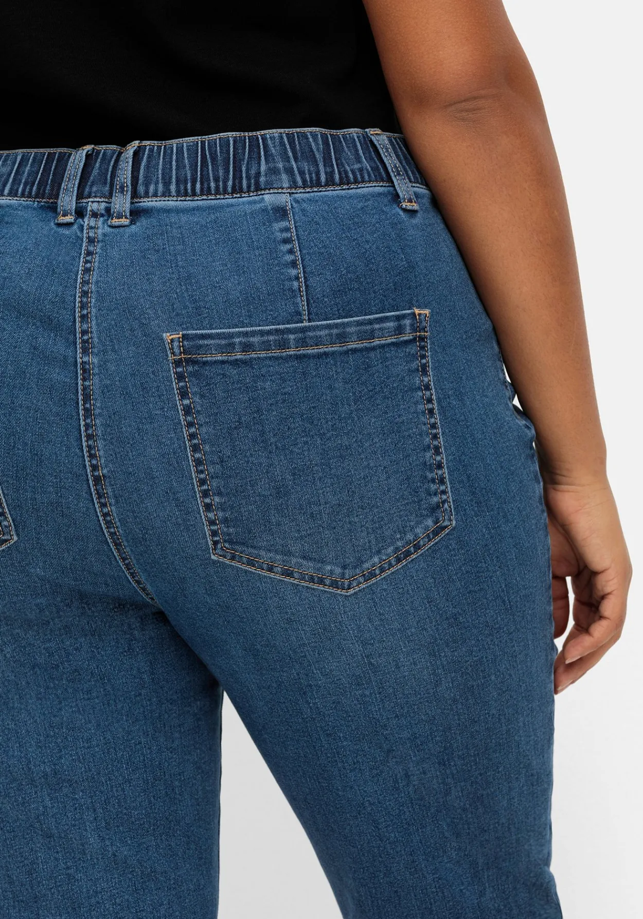 Ultraflexible Skinny Jeans mit Gummibund<sheego Hot