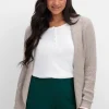 Verschlusslose Strickjacke mit Schalkragen<sheego Best