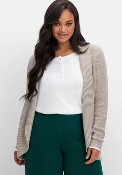 Verschlusslose Strickjacke mit Schalkragen<sheego Best