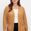 Verschlusslose Strickjacke im Linksstrickmuster<sheego Best