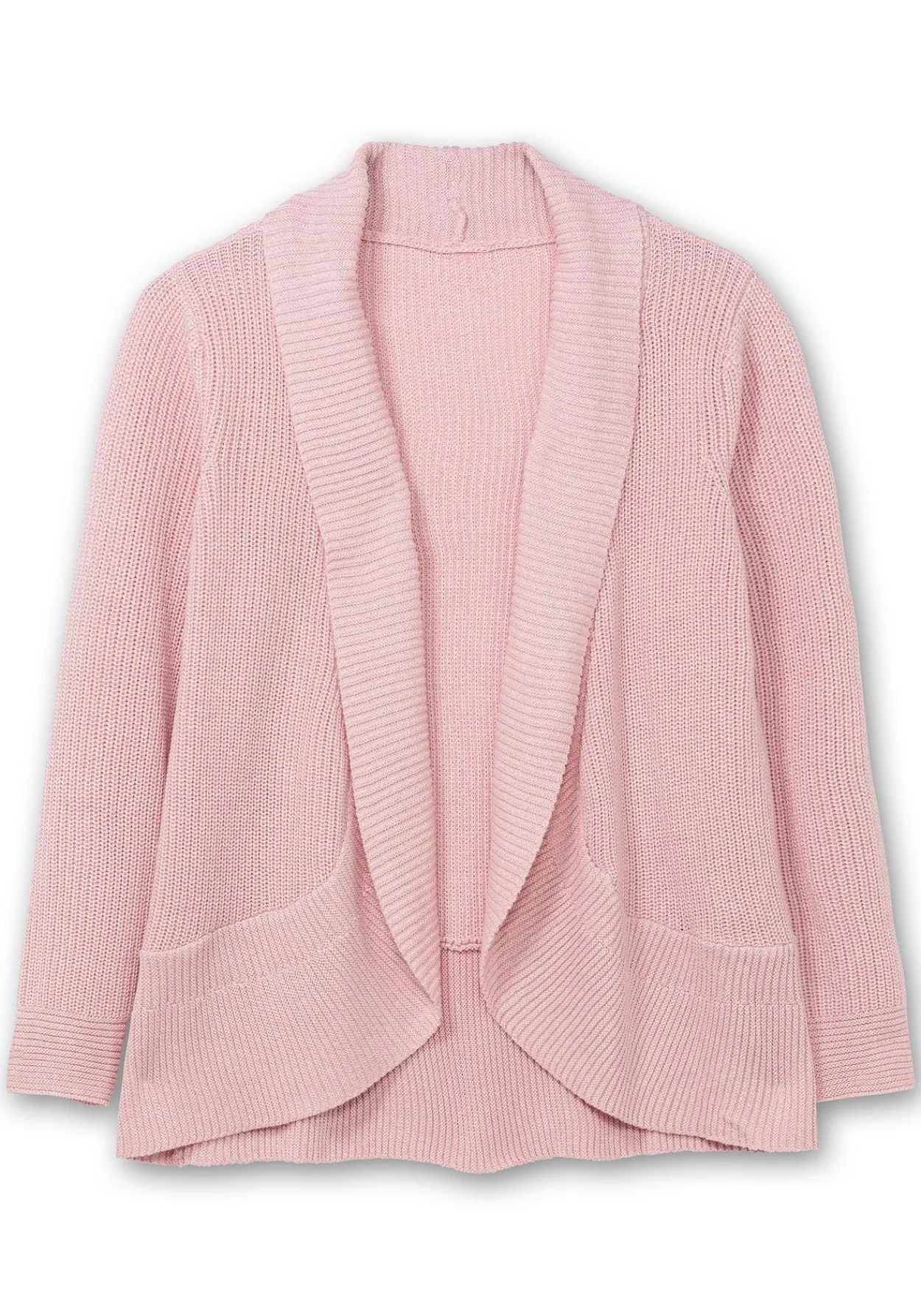 Verschlusslose Strickjacke mit Schalkragen<sheego Clearance