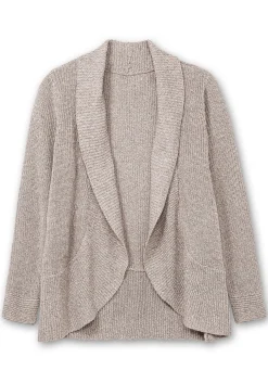 Verschlusslose Strickjacke mit Schalkragen<sheego Best