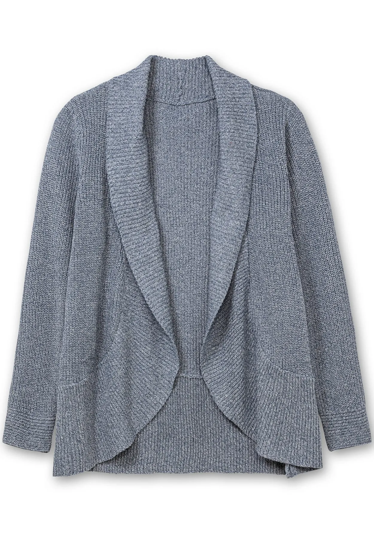 Verschlusslose Strickjacke mit Schalkragen<sheego Outlet
