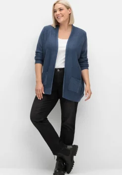 Verschlusslose Strickjacke im Linksstrickmuster<sheego Sale