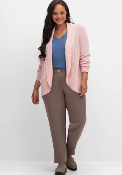 Verschlusslose Strickjacke mit Schalkragen<sheego Clearance