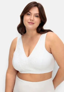 Verschlussloser BH ohne Bügel, mit Spitze<sheego Sale