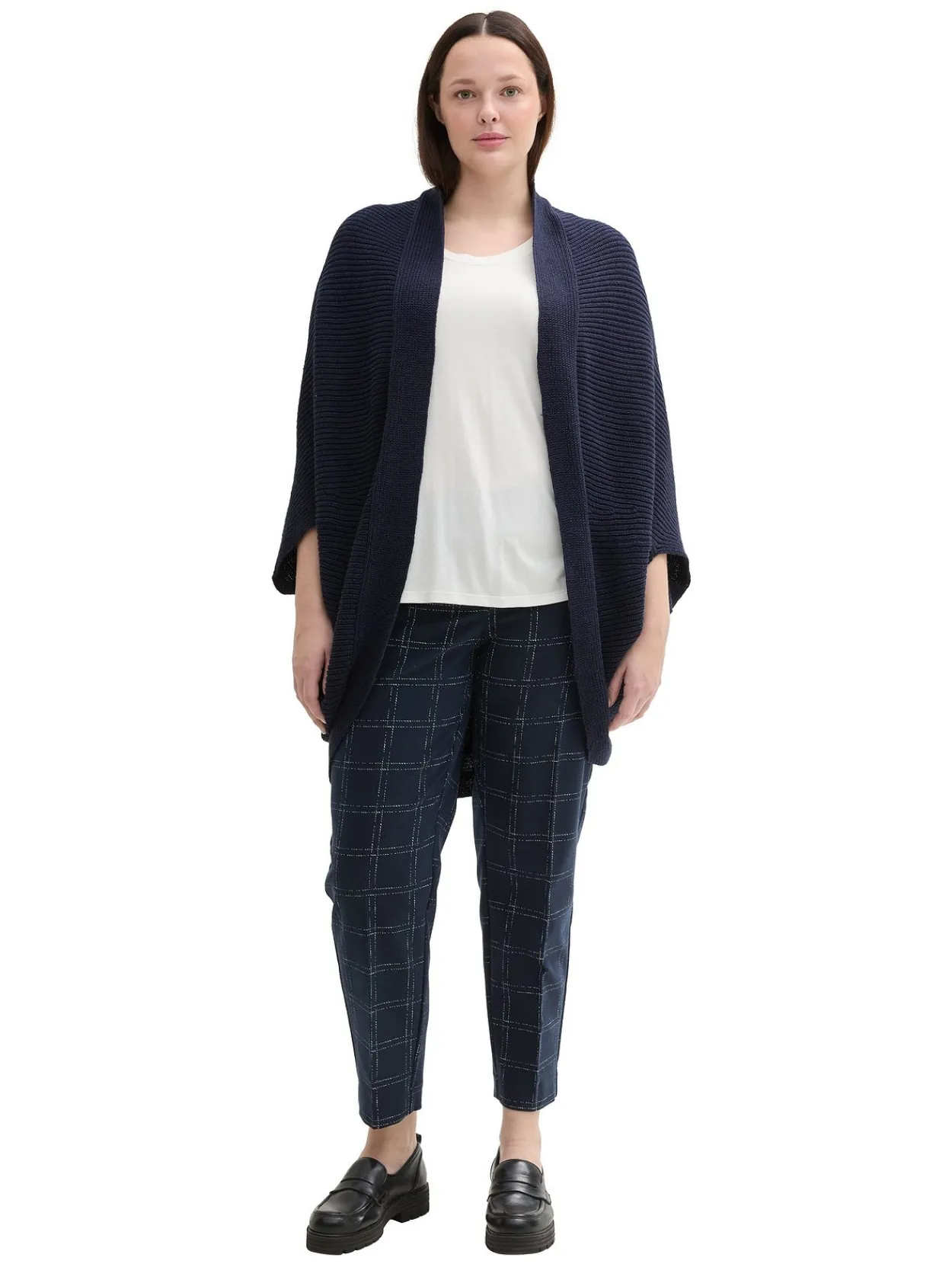 Verschlussloses Strickcape in Zipfelform<TOM TAILOR Plus Sale
