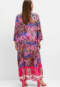 Volantkleid in Maxilänge, mit Mustermix<sheego loves miss goodlife Online