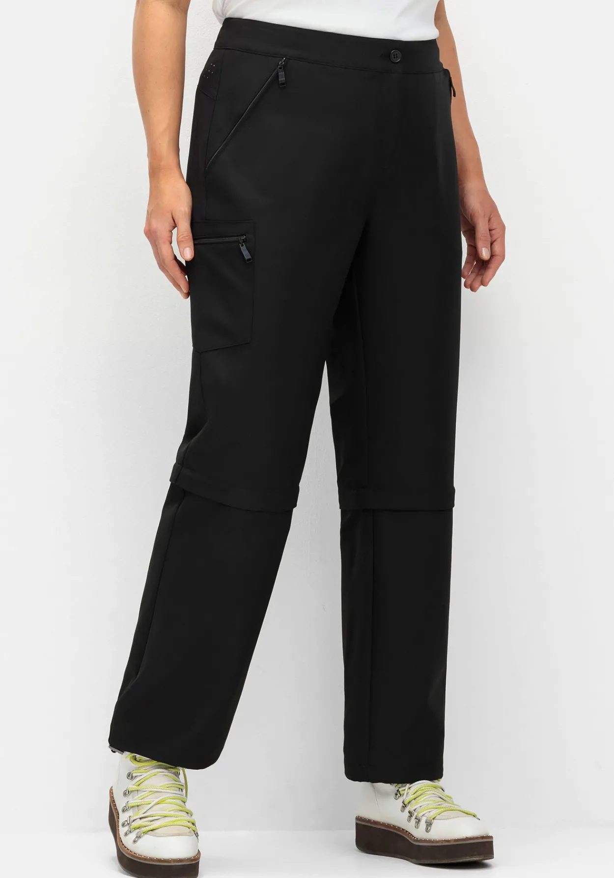 Wanderhose mit Zipp-off-Bein, auf Caprilänge kürzbar<sheego Outlet