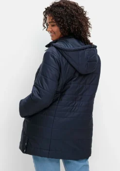 Warm wattierte Steppjacke mit Kapuze<sheego Fashion
