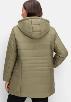 Warm wattierte Steppjacke mit Kapuze<sheego Sale