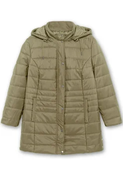 Warm wattierte Steppjacke mit Kapuze<sheego Sale