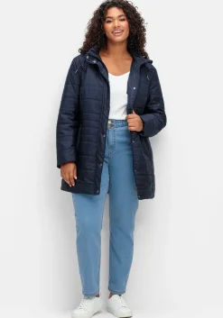 Warm wattierte Steppjacke mit Kapuze<sheego Fashion