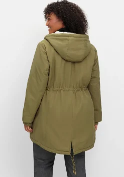 Wattierte Jacke im Parka-Stil mit kuscheliger Kapuze<sheego Fashion
