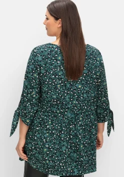 Weit schwingende Tunika mit Alloverprint<sheego Fashion