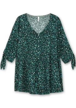 Weit schwingende Tunika mit Alloverprint<sheego Fashion