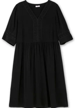 Weit schwingendes Kleid mit Häkelspitze<sheego Sale