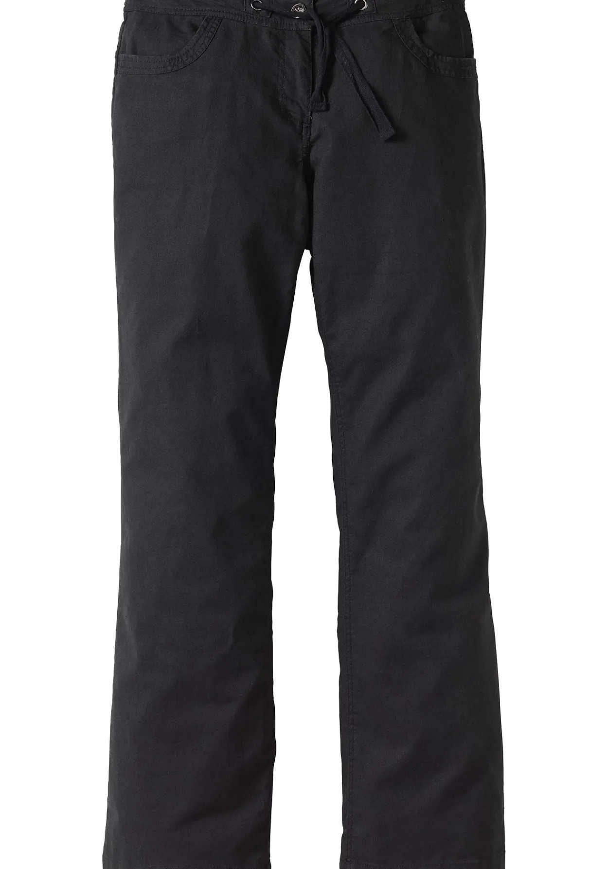 Weite Bootcut-Hose mit Leinenanteil<sheego Discount