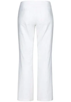 Weite Bootcut-Hose mit Leinenanteil<sheego Hot