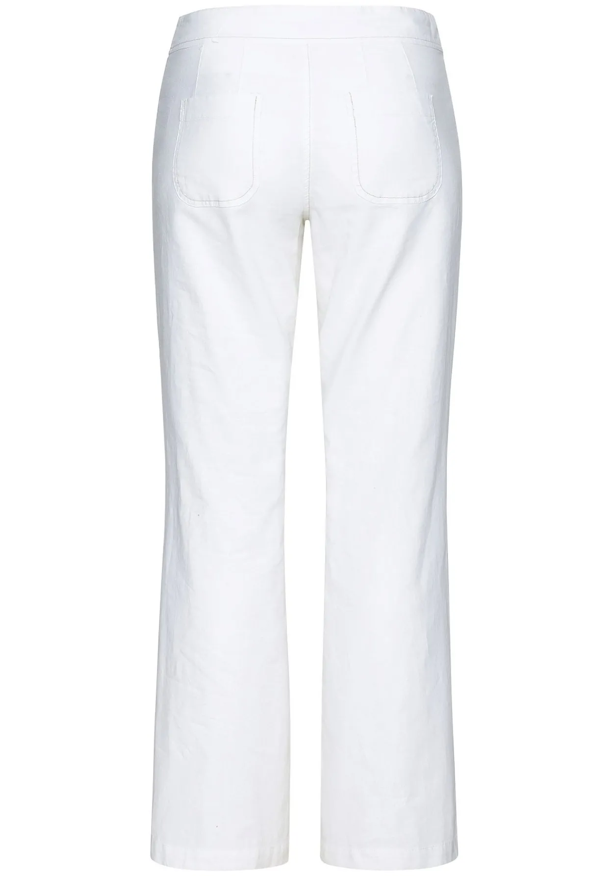 Weite Bootcut-Hose mit Leinenanteil<sheego Hot