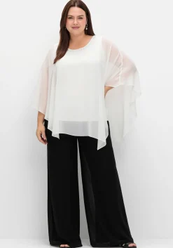 Weite Chiffonhose im Lagenlook, gefüttert<sheego Sale
