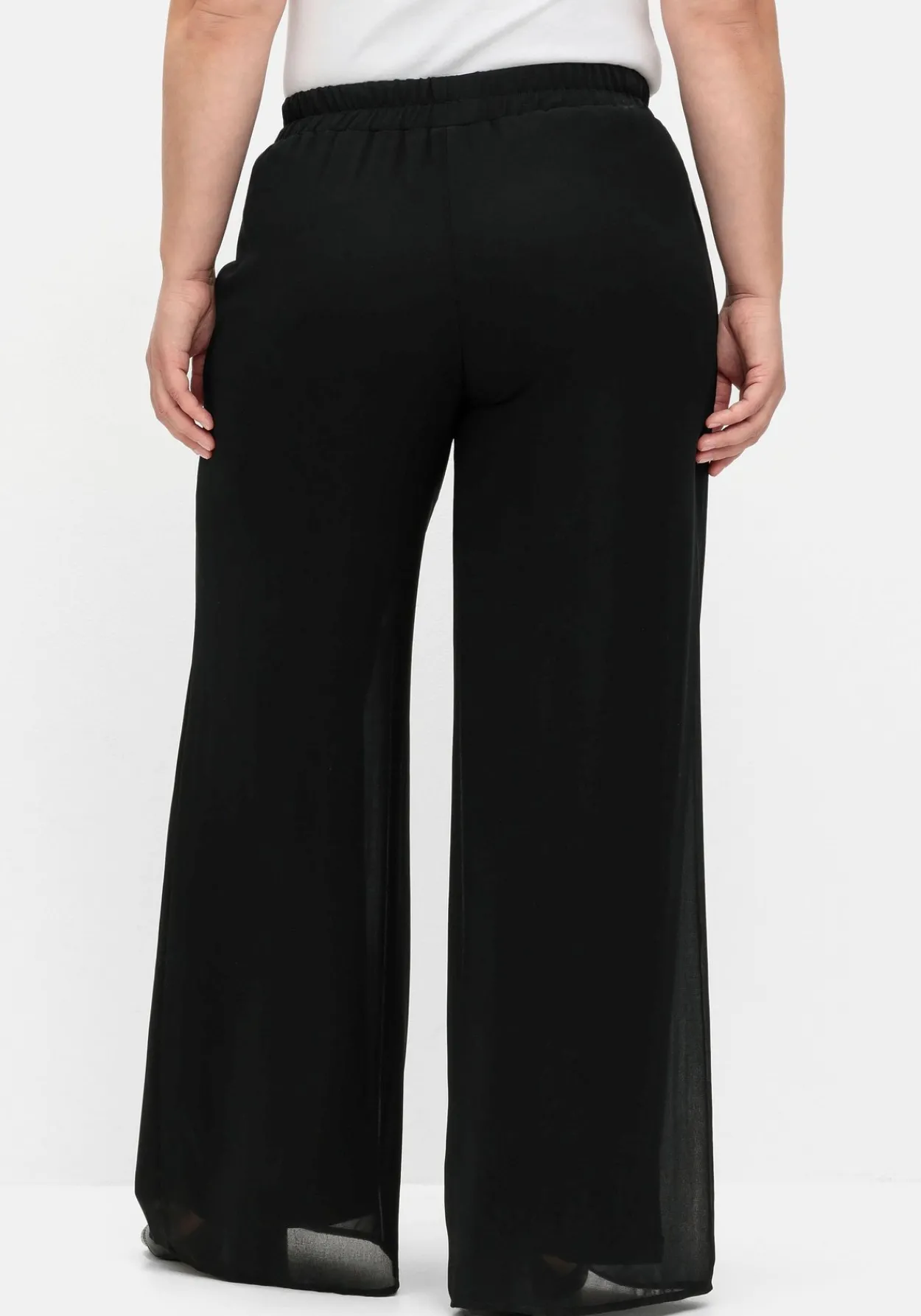 Weite Chiffonhose im Lagenlook, gefüttert<sheego Sale