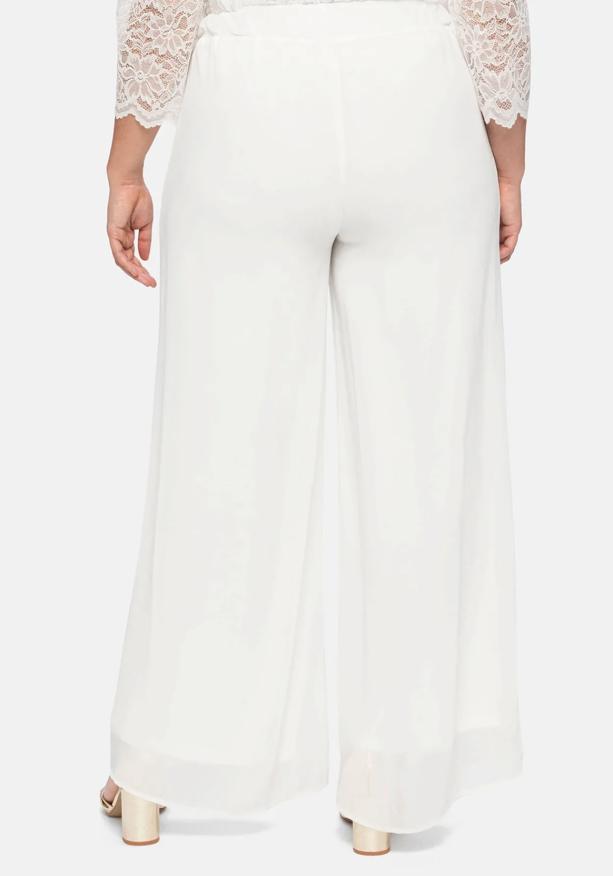 Weite Chiffonhose im Lagenlook, gefüttert<sheego Sale