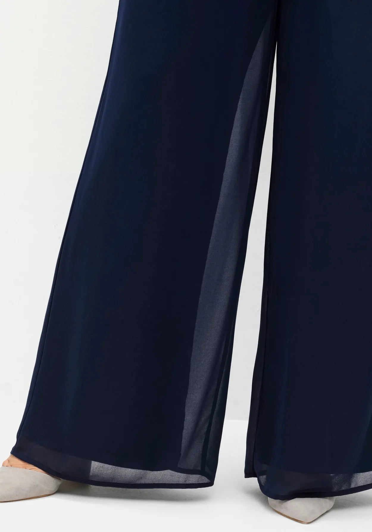 Weite Chiffonhose im Lagenlook, gefüttert<sheego Fashion