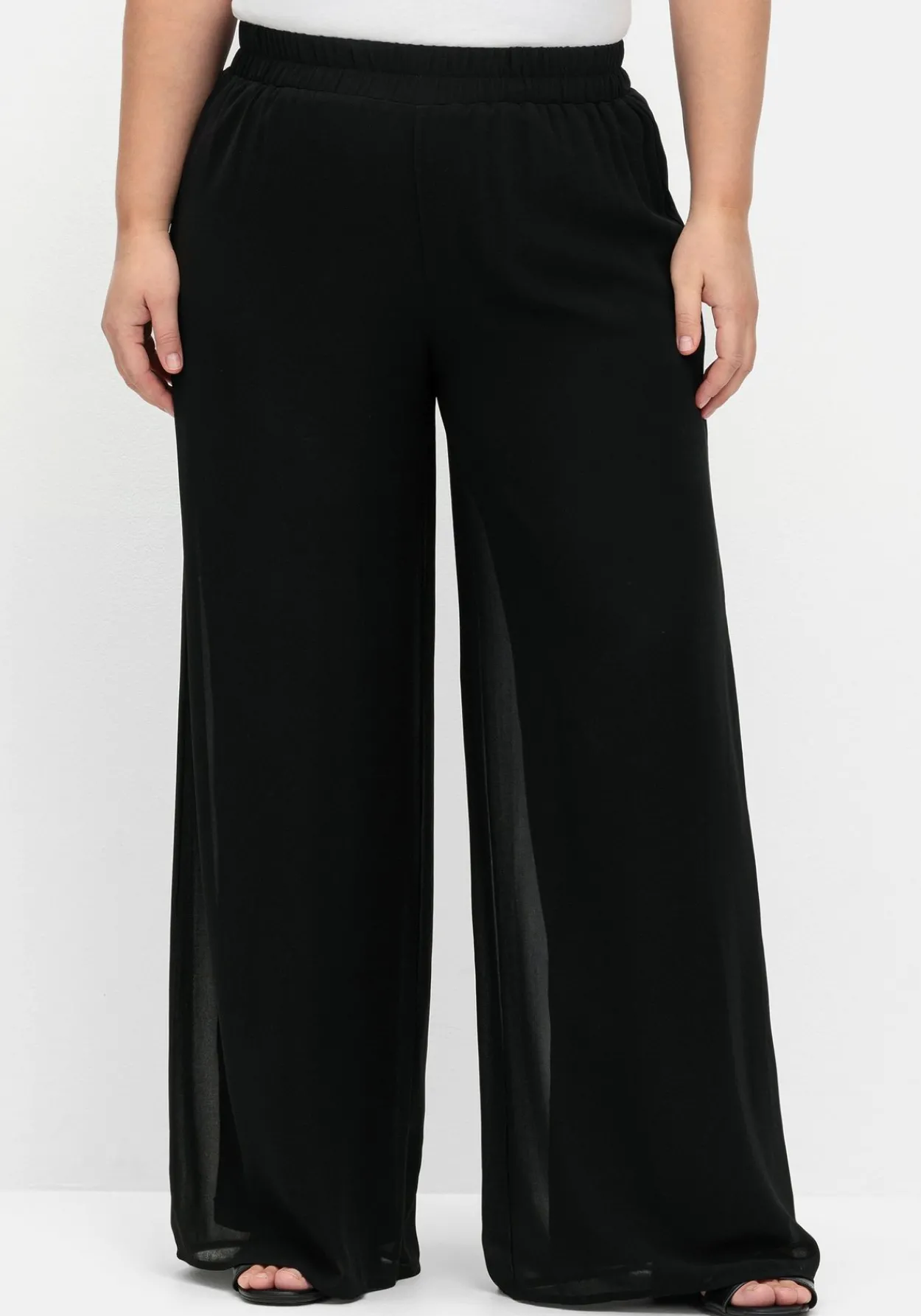 Weite Chiffonhose im Lagenlook, gefüttert<sheego Sale