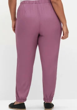 Weite, fließende Hose mit Bündchen am Saum<sheego Fashion