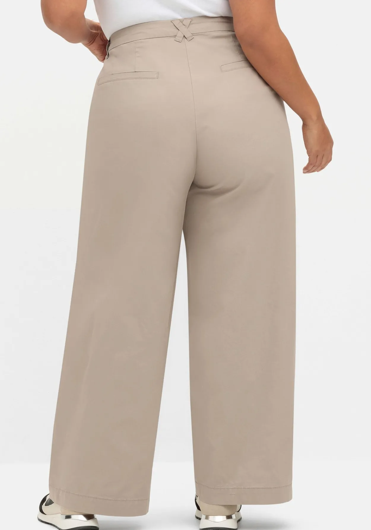 Weite Hose im Chino-Stil, aus leichtem Twill<sheego Sale