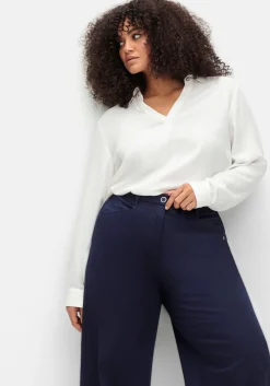 Weite Hose im Chino-Stil, aus leichtem Twill<sheego Hot